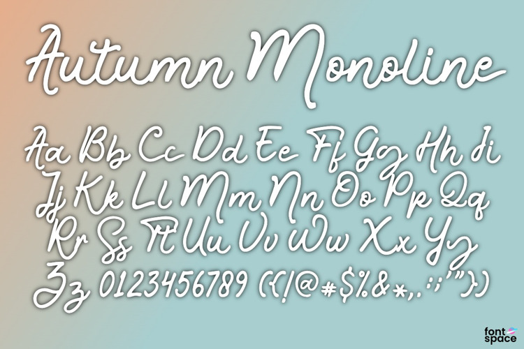 Autumn Monoline Font