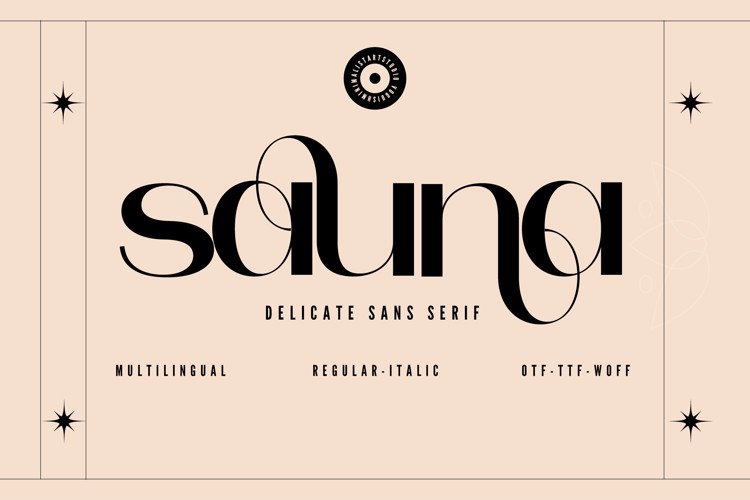 Preview of Sauna Font