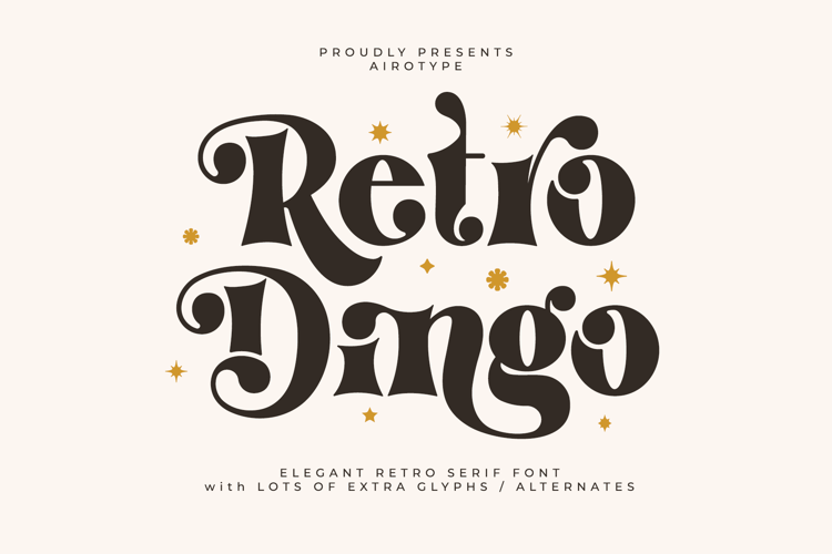 Preview of Retro Dingo Font