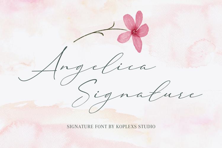 Preview of Angelica Signature Font