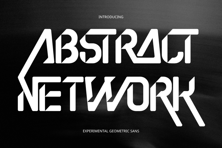 Preview of Abstract Network Font