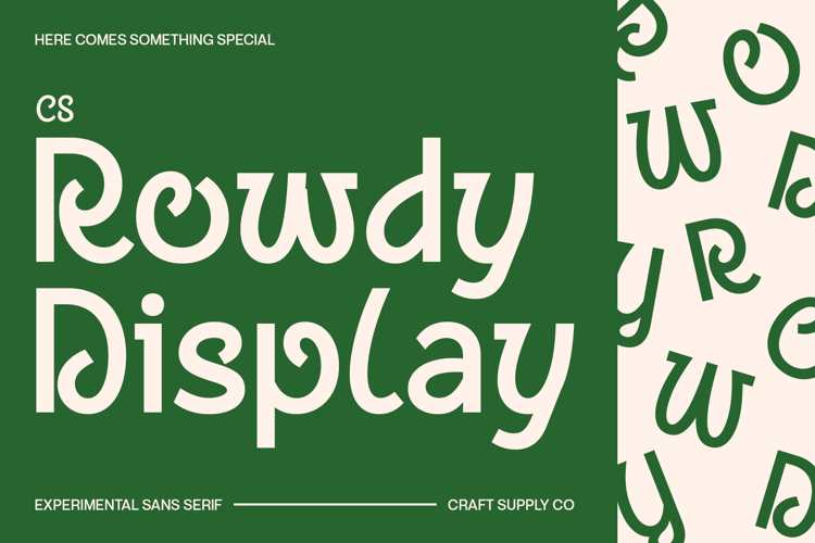Preview of CS Rowdy Font