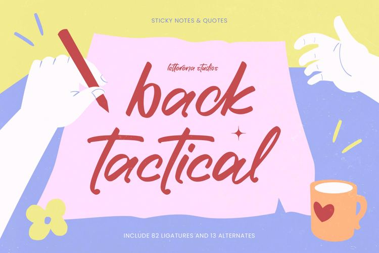 Preview of Back Tactical VERSION Font