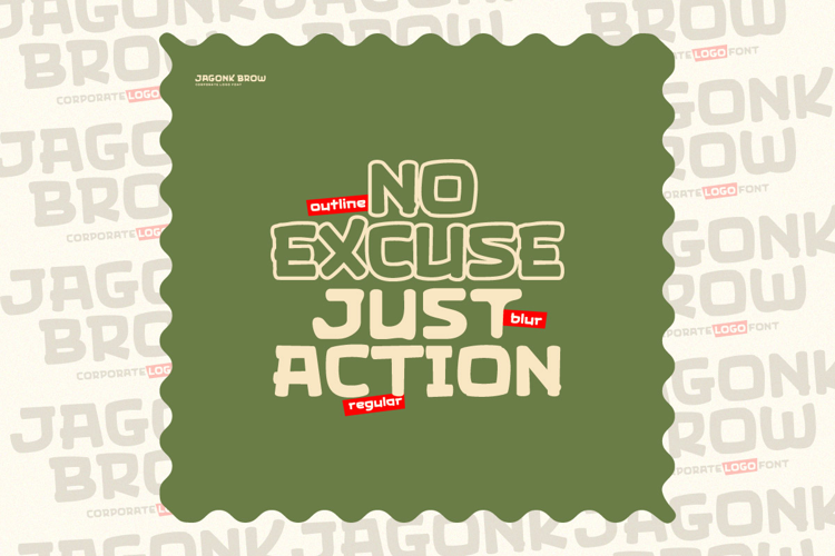 Preview of Jagonk Brow Font