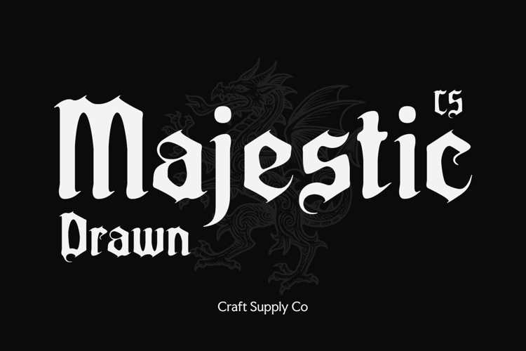 Preview of CS Majestic Drawn Font