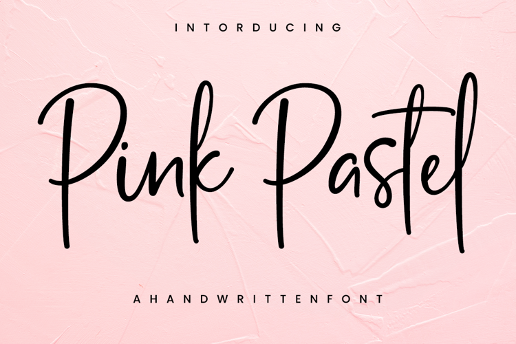 pink pastel Font