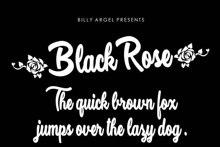 Black Rose Font