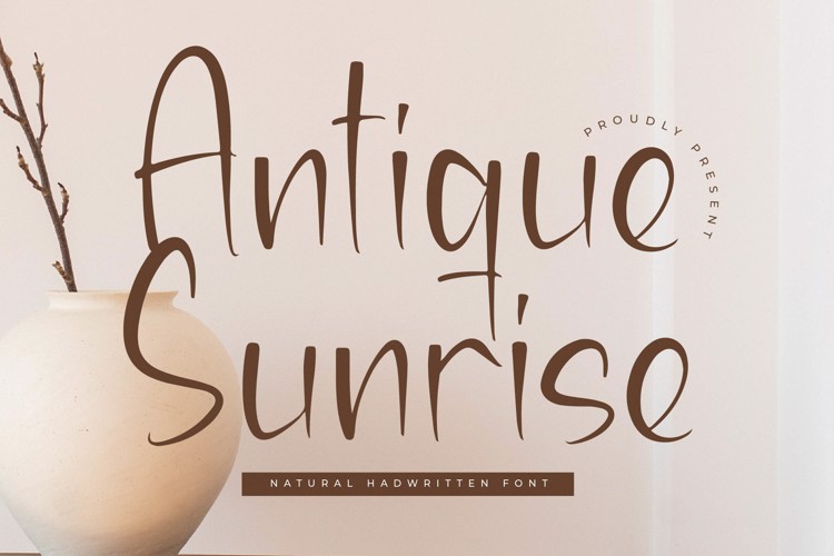 Antique Sunrise Font | Integritype Studio | FontSpace