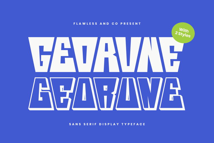 Preview of GEORUNE Font