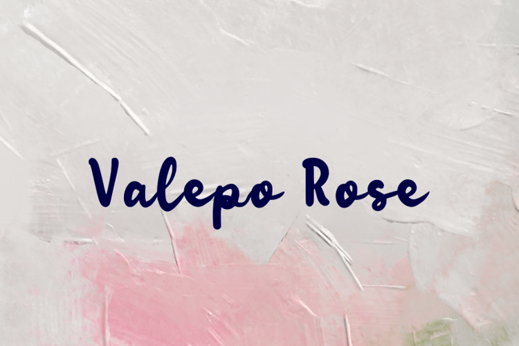 Preview of v Valepo Rose Font