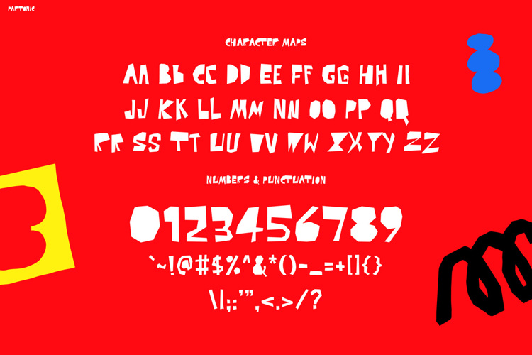Preview of PARTONIC Font