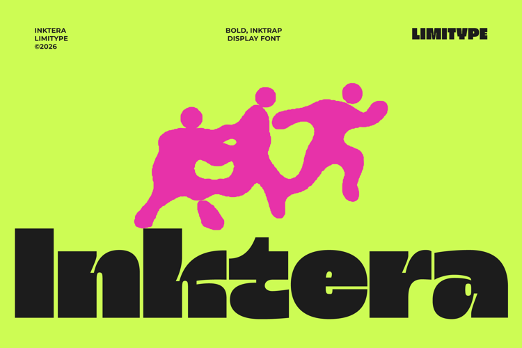Preview of Inktera - Bold Inktrap Font