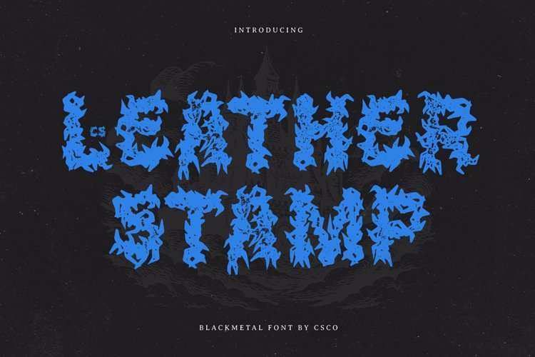 Preview of CS Leather Stamp Font