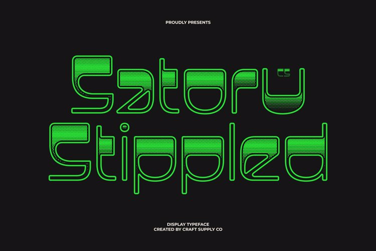 Preview of CS Satoru Stippled Font