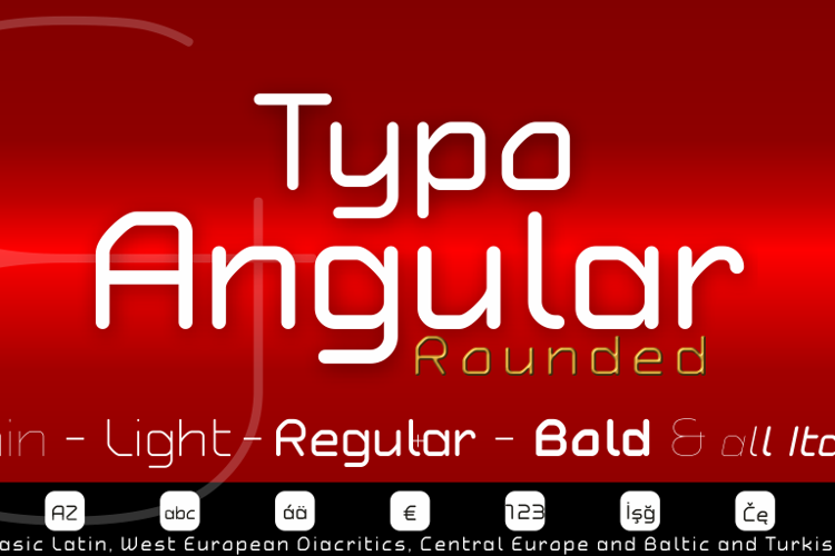 Typo Angular Demo Font