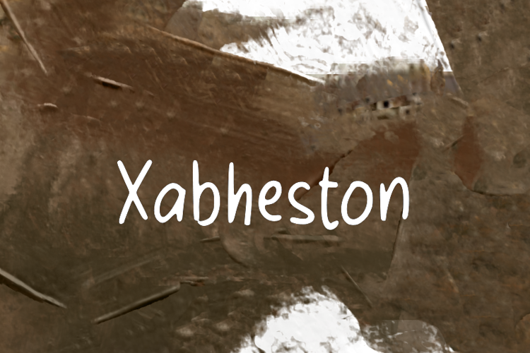 Preview of x  Xabheston Font