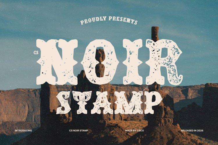 Preview of CS Noir Stamp Font