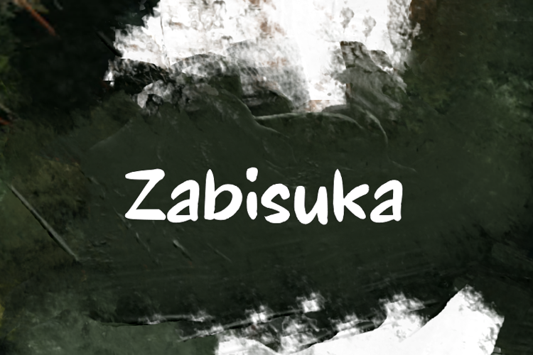Preview of z  Zabisuka Font