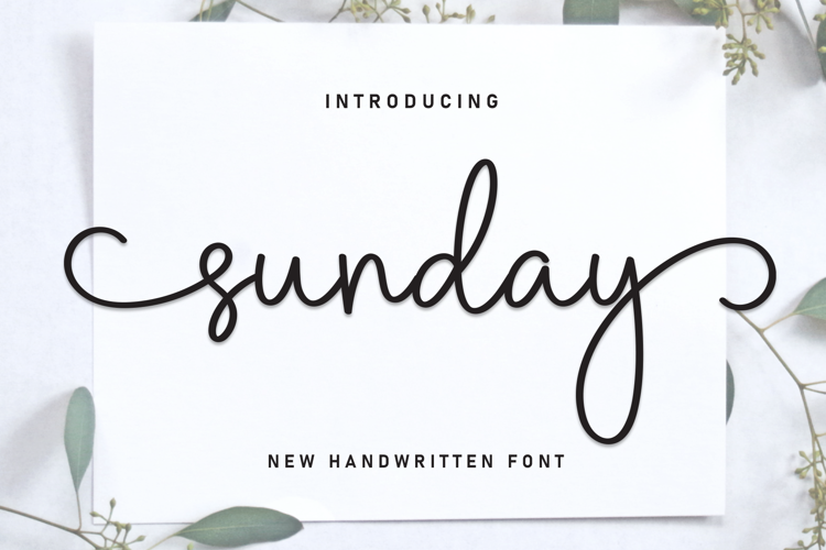 Preview of Sunday Font