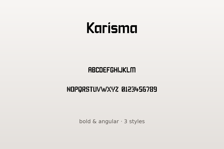 Preview of Karisma Font