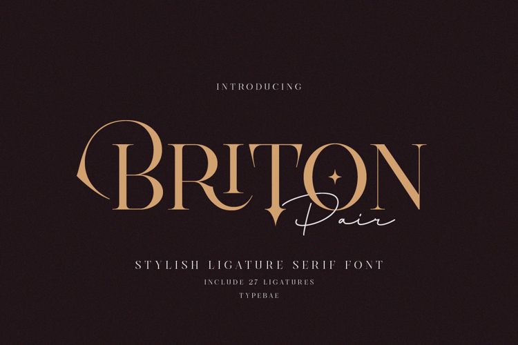 Preview of Briton Pair Font