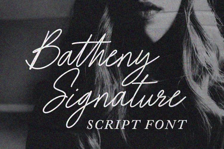 Batheny Signature Font