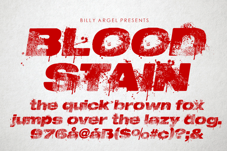 BLOODSTAIN Font
