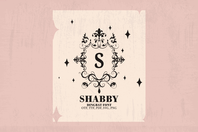 SHABBY CHIC FLOURISHES MONGRAMS Font
