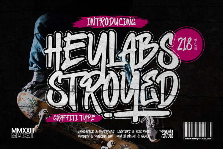 Heylabs Stroyed Font