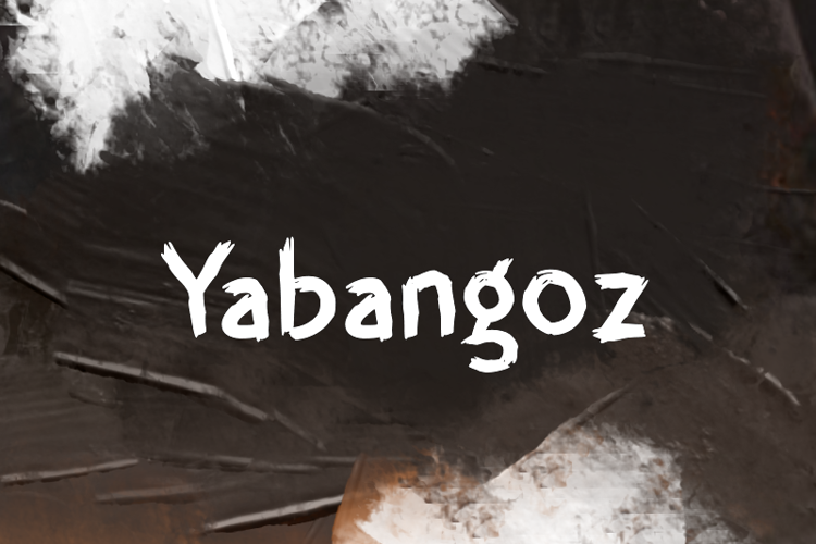 Preview of y  Yabangoz Font