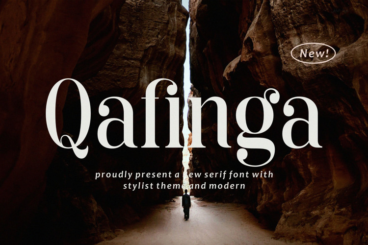 Preview of Qafinga Font