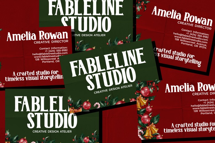 Preview of Gilded Winter Font
