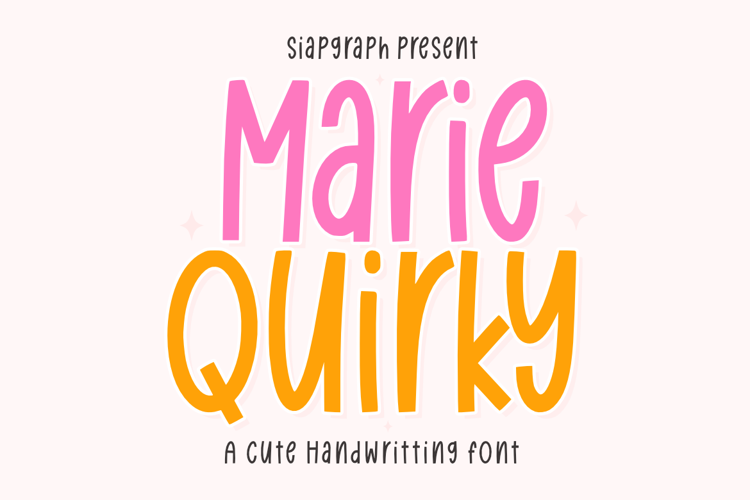 Preview of Marie Quirky Font