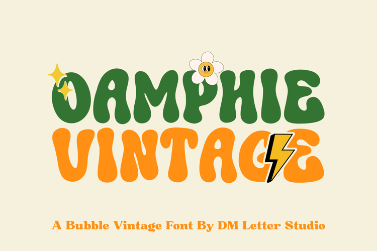 Preview of Oamphie Vintage Font