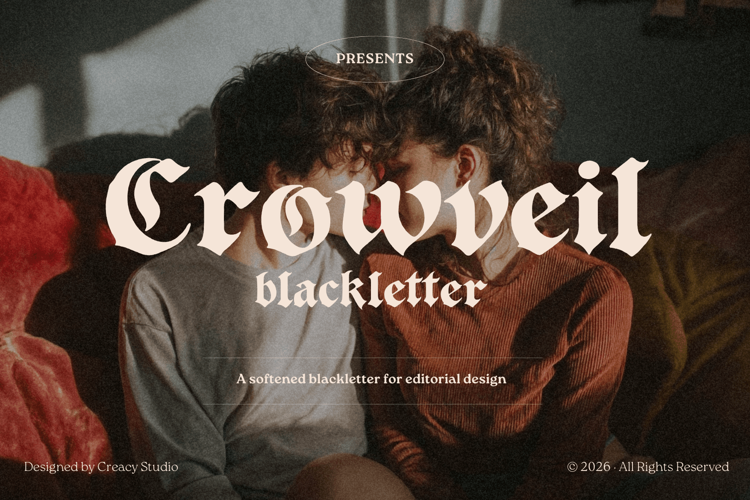 Preview of Crowveil Font