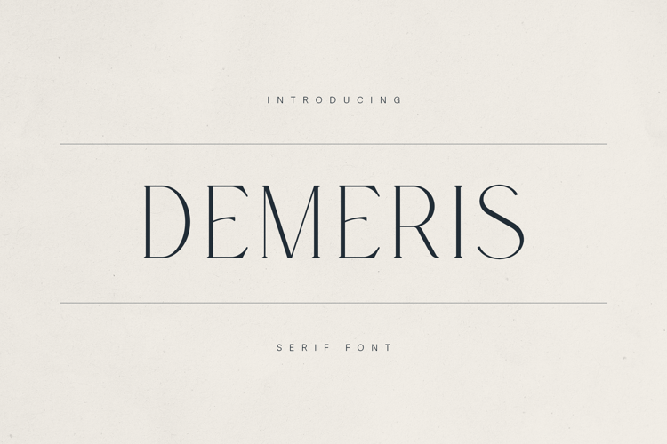 Preview of Demeris Font