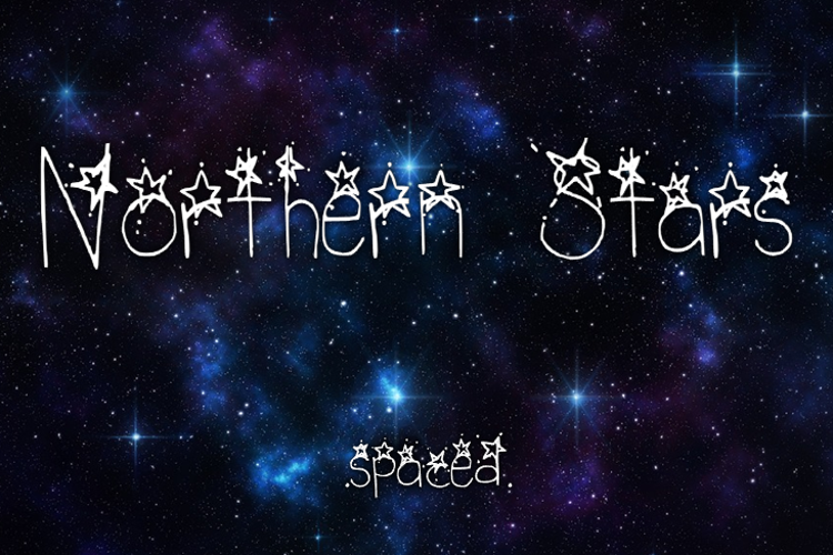 Northern Stars _ Spaced Font