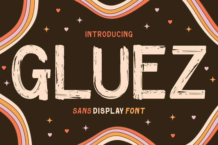 Gluez – Sans Display Font