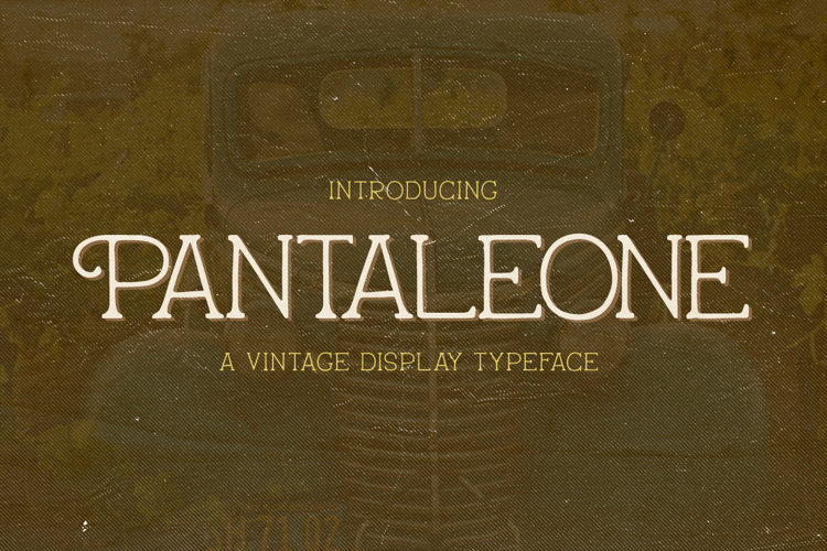 Preview of Pantaleone Stamp Font