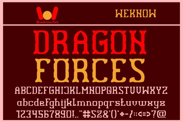 DRAGON FORCES Font