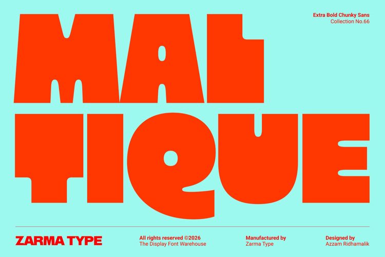 Preview of Maltique Font