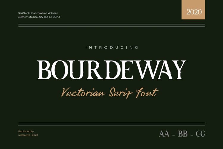 Preview of Bourdeway Professional Victoria Font