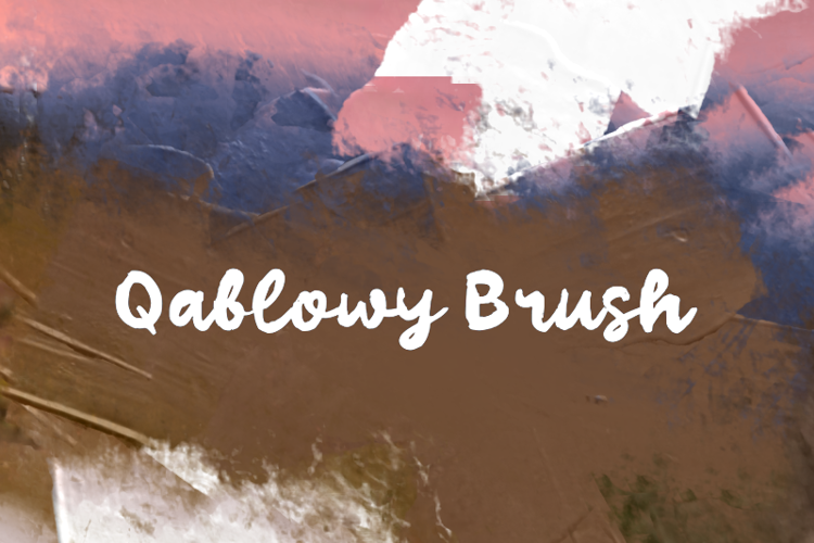 Qablowy Brush Font