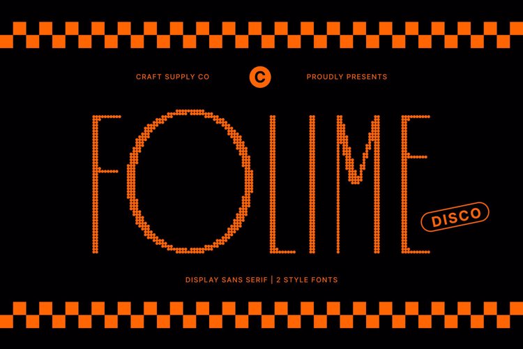Preview of Folime Disco Font