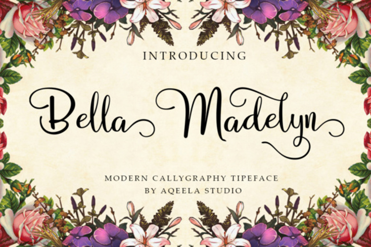 Bella Madelyn Script Font