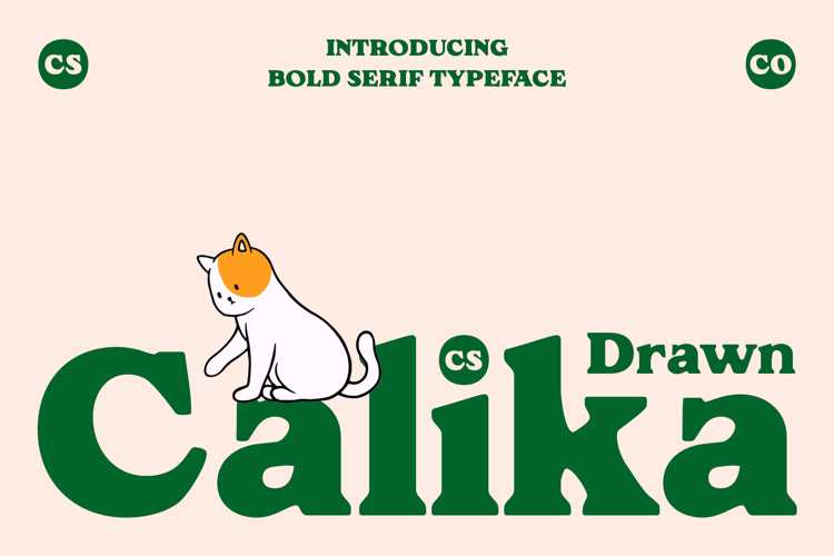Preview of CS Calika Drawn Font