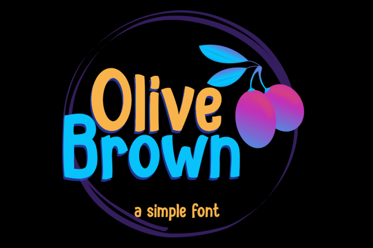 Olive Brown Font