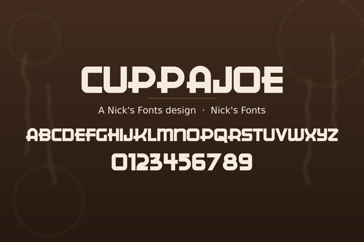 Preview of CuppaJoe Font