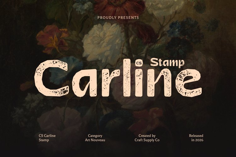 Preview of CS Carline Stamp Font