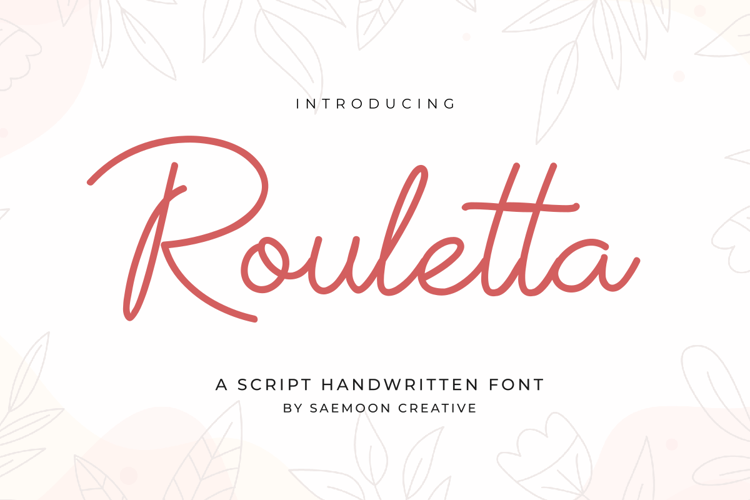 Roulleta Font